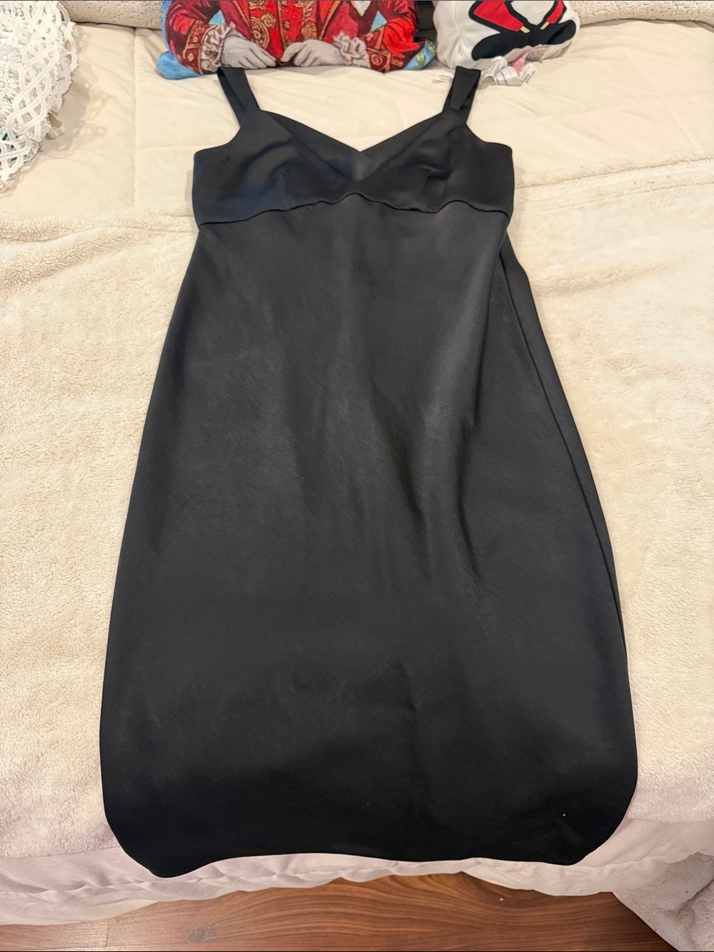 Express Black Midi Sheath Dress with V-Neck Straps